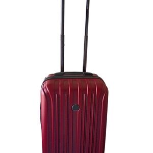 Delsey Red Hardside  Carry-On Spinner Luggage